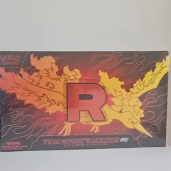 Pokemon TCG Team Rocket’s Moltres ex Ultra-Premium Box 18 Packs - Image 1