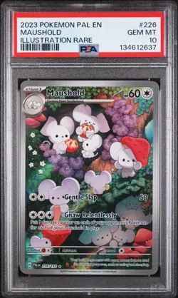 2023 POKEMON PAL EN-PALDEA EVOLVED ILLUSTRATION RARE #226 MAUSHOLD PSA 10 - Image 1