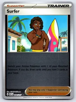 SURFER 200/217 REVERSE HOLO ME: ASCENDED HEROES POKEMON NEAR MINT - Image 1
