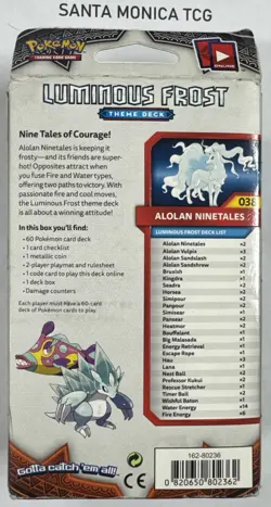 Pokemon TCG Sun And Moon Luminous Frost Burning Shadows theme Decks 820650802362 - Image 2