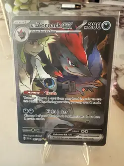 Pokemon N's Zoroark ex Sv09: Journey Together 185/159 SIR Holo Full Art - Image 1