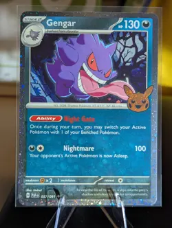 Gengar Pokemon Lot of 5 Holos Masterball Reverse Holo, Star Holo Gem Pack 3 NM - Image 5