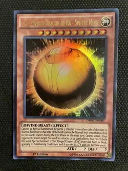 The Winged Dragon of Ra Sphere Mode 1st Edition DPBC EN001 Ultra Rare VLP - Image 1