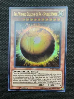 The Winged Dragon of Ra Sphere Mode 1st Edition DPBC EN001 Ultra Rare VLP - Image 5