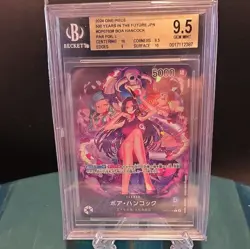 Bandai One Piece Boa Hancock OP07-038 Parallel Foil Leader JP BGS 9.5 - Image 1