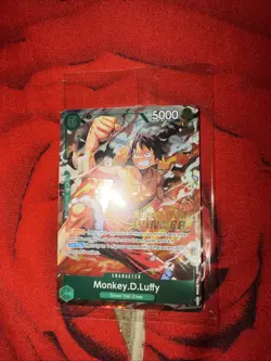 Monkey.D.Luffy P-135 Winner Stamp OP16 Pre-Release Event Promo Card Sealed OPTCG - Image 2