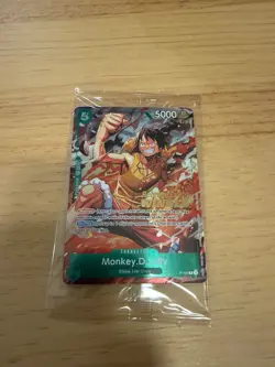 Monkey.D.Luffy P-135 Winner Stamp OP16 Pre-Release Event Promo Card ✨Sealed ✨ - Image 1