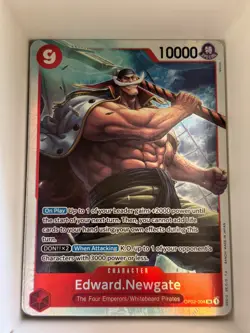 OP02-004 Edward.Newgate English SR One Piece TCG Card Game - Image 1