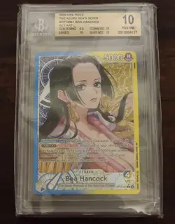 BOA HANCOCK 2026 ONE PIECE AZURE SEA'S SEVEN ALT ART LEADER #041 BGS 10! - Image 1