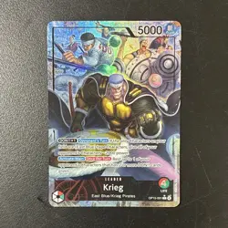 Bandai One Piece Card Game Krieg Leader OP05-001 Alt Art Foil 5000 ENG - Image 1