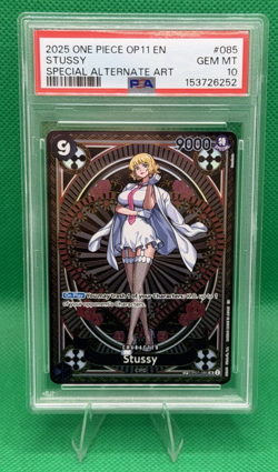 One Piece CCG Stussy SP OP07-085 A Fist of Divine Speed OP11 PSA 10 Gem Mint 💎 - Image 1