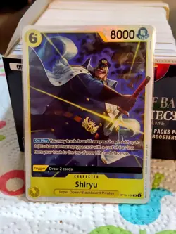 ONE PIECE TCG SHIRYU OP16-108 THE TIME OF BATTLE FOIL SR - Image 1