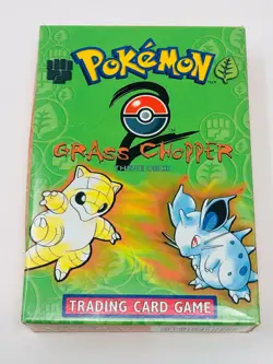 Pokemon Grass Chopper Base Set 2 Theme Deck Opened - Image 1