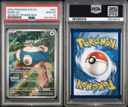 Pokemon Snorlax 151 ETB Promo SVP EN 051 PSA 10 Gem Mint - Image 3