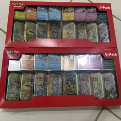 Pokemon TCG: Prismatic Evolutions 8 Mini-Tins Promos Costco Lot Of 2 IN HAND - Image 1