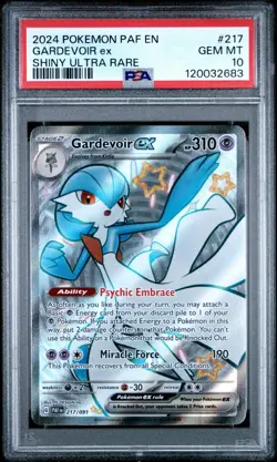 2024 POKEMON PAF EN-PALDEAN FATES #217 GARDEVOIR EX SHINY ULTRA RARE - Image 1