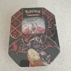 Pokemon TCG | Paldean Fates Tin | Charizard Ex | 4 x Booster Packs - Image 1