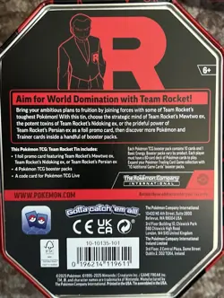 Pokemon TCG Team Rocket Destined Rivals Tin - Mewtwo - Image 2