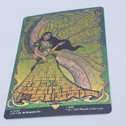 MTG Lord of the Rings Arwen, Mortal Queen Borderless Poster - Foil NM - Image 2