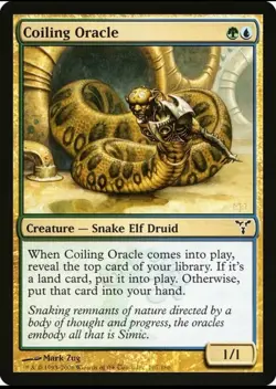 X 1 Coiling Oracle NM Dissension 107 MTG Magic The Gathering - Image 1