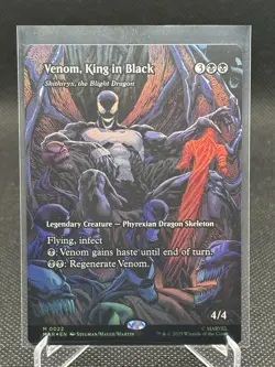 MTG - Venom, King in Black - Borderless - Marvels Spiderman - FOIL - NM - Image 1
