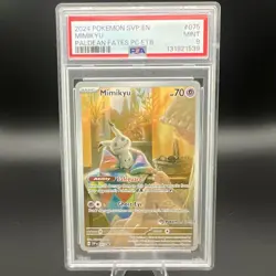 Pokemon Center Exclusive Mimikyu 075 Sv Scarlet & Violet Promo Holo ENG PSA 9 PC - Image 1