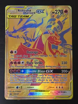 Reshiram & Charizard GX SM247 - Regular Size - Black Star Promo - Pokemon - Image 1