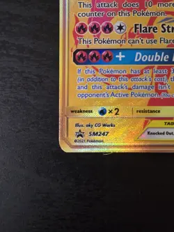 Reshiram & Charizard GX SM247 - Regular Size - Black Star Promo - Pokemon - Image 4
