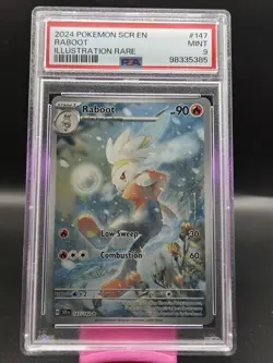 2024 Pokemon Stellar Crown Raboot #147/142 PSA 9 - Image 1
