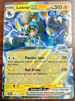 Pokemon TCG - Twilight Masquerade - Luxray ex 68/167 Double Rare Holo - NM - Image 1