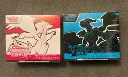 Pokemon TCG Black Bolt & White Flare Pokemon Center Elite Trainer Box ETB Set - Image 1