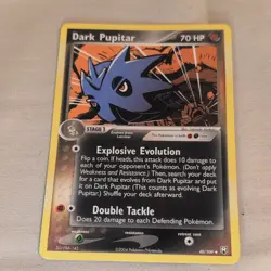 Pokemon Team Rocket Returns Dark Pupitar 40/109 70 HP Stage 1 Uncommon Regular - Image 1