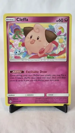 Pokemon Cleffa 131/214 Unbroken Bonds Rare LP - Image 1