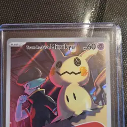 Pokemon TCG Team Rocket's Mimikyu Promo Holo English Basic 60 HP - Image 1