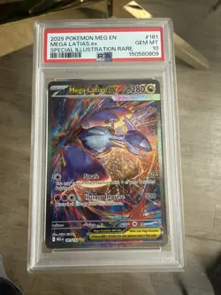 Pokemon TCG Mega Latias EX Sir 181/132 Mega Evolutions PSA 10 Gem Mint - Image 1