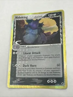 Nidoking (Delta Species) 6/101 Dragon Frontiers Holo 2006 Pokemon LP/MP - Image 1