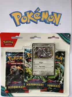 Twilight Masquerade Triple 3 Pack Blister Revavroom Promo Pokemon New & Sealed - Image 1