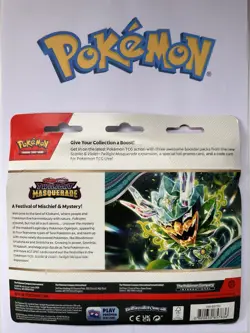 Twilight Masquerade Triple 3 Pack Blister Revavroom Promo Pokemon New & Sealed - Image 2