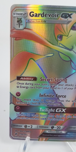 Gardevoir GX 159/147 Pokemon Burning Shadows Rainbow Rare - LP - Image 3