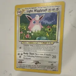 2000 Light Wigglytuff 54/105 Neo Destiny Unlimited English Uncommon - Image 1