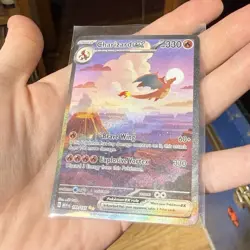 Pokemon Charizard ex 199/165 Scarlet & Violet 151 Special Illustration Rare Holo - Image 1