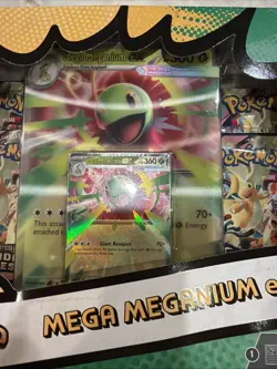 Pokemon Mega Evolution Ascended Heros Mega Meganium Ex Box Factory Sealed - Image 3