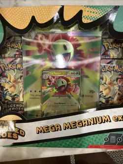 Pokemon Mega Evolution Ascended Heros Mega Meganium Ex Box Factory Sealed - Image 4