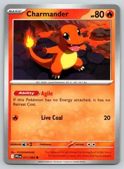CHARMANDER 011/094 C PHANTASMAL FLAMES POKEMON LP HYOGONOSUKE - Image 1