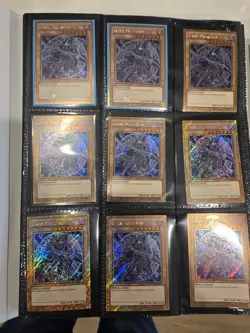Yu-Gi-Oh! Holo Binder Collection Blue-Eyes Red-Eyes Dark Magician Girl Lot - Image 1