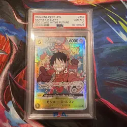 ONE PIECE 2024 MONKEY D. LUFFY 500 YEARS IN THE FUTURE OP-07 #109 in a PSA 10 ! - Image 1