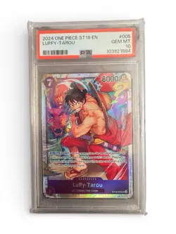 Bandai Luffy-Tarou ST18-005 Starter Deck 18 Super Rare Foil Full Art PSA 10 - Image 3