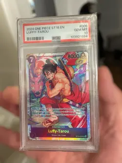 Bandai Luffy-Tarou ST18-005 Starter Deck 18 Super Rare Foil Full Art PSA 10 - Image 4