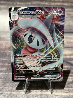 Hatterene VMAX 066/159 Full Art Crown Zenith Pokemon Card - Image 1