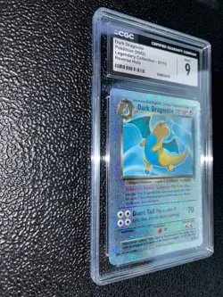 CGC 9 MINT Dark Dragonite Legendary (Collection) 5/110 Reverse Holo Pokemon Card - Image 3